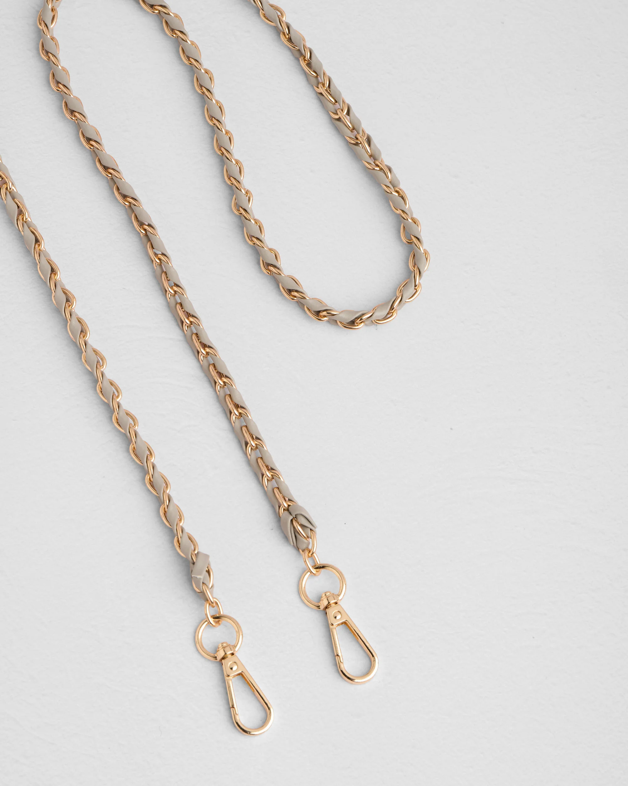Strap Gold Chain Stone Weave