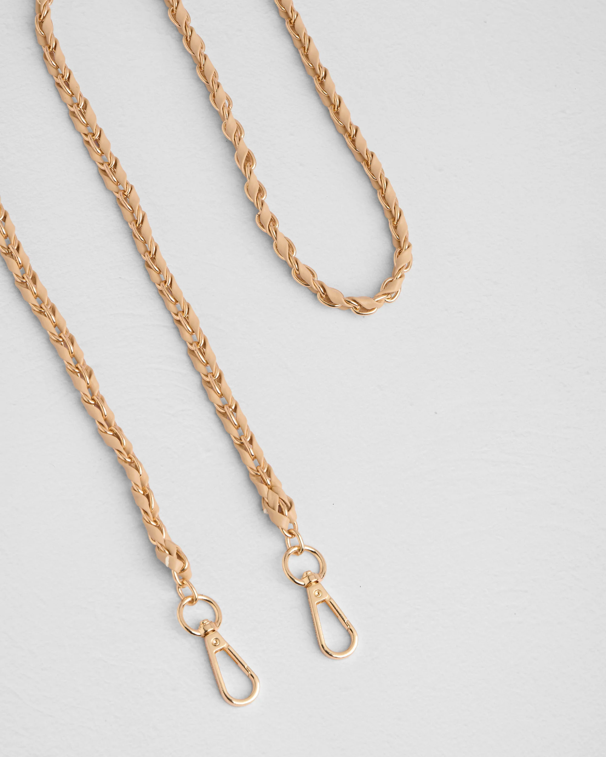 Strap Gold Chain Toffee Weave