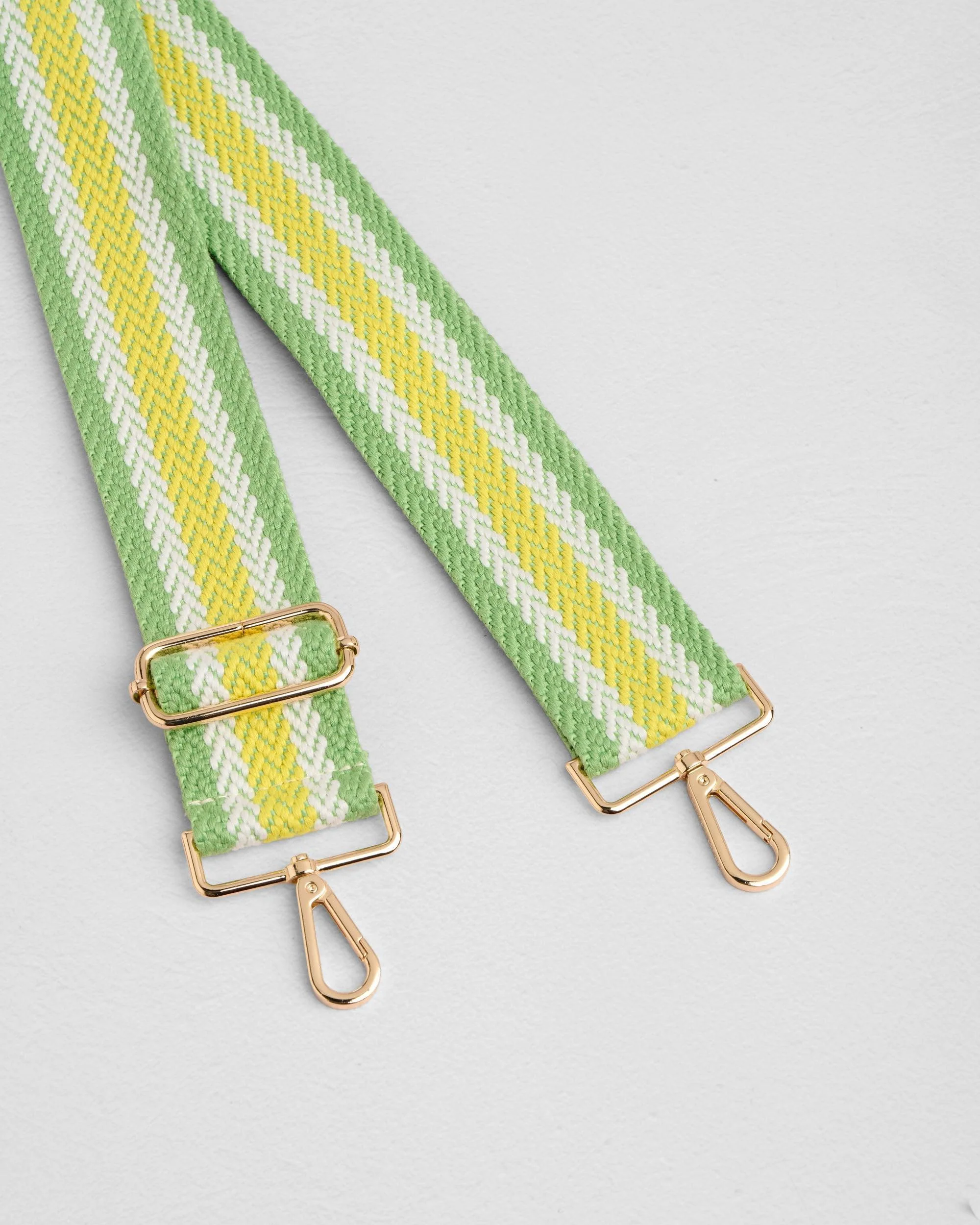 Strap Green Woven Stripe