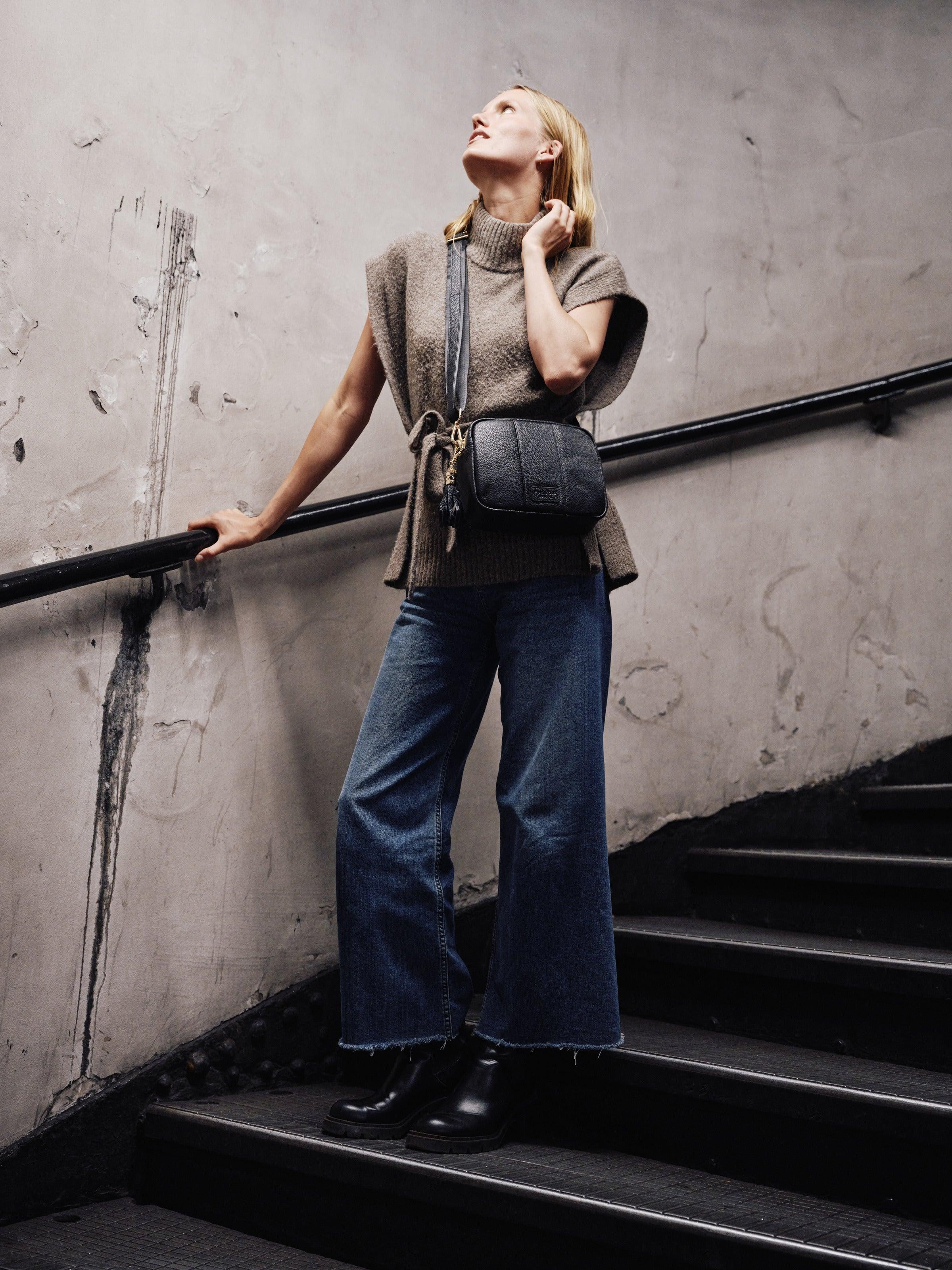 Strap Leather Stripe Black - Image 2