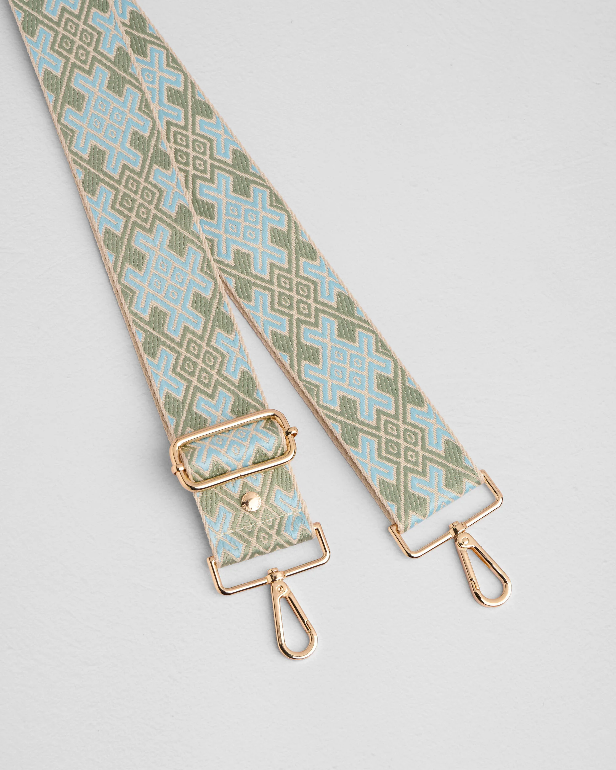 Strap Mint & Blue Cross stitch