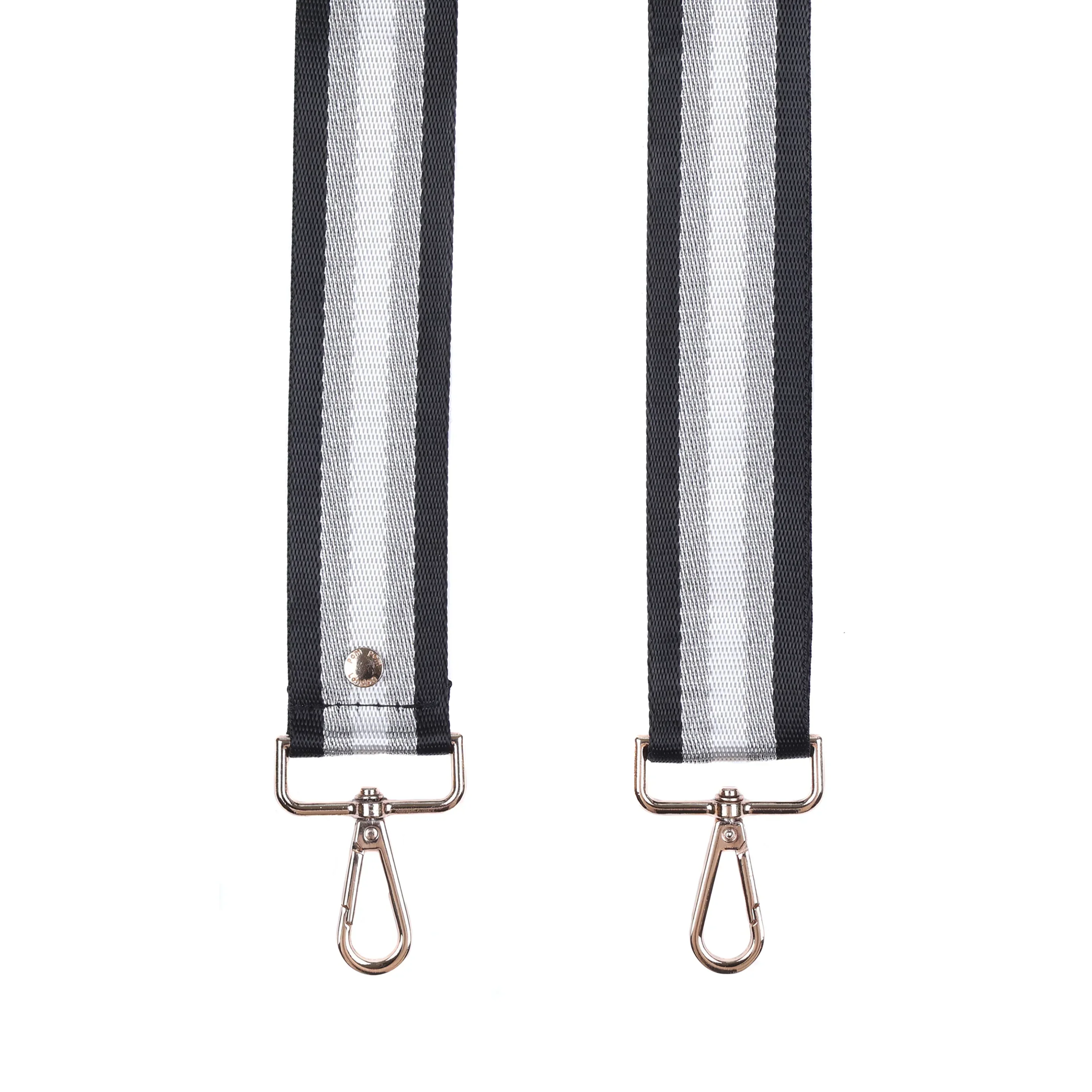 Strap Black & Silver Stripe