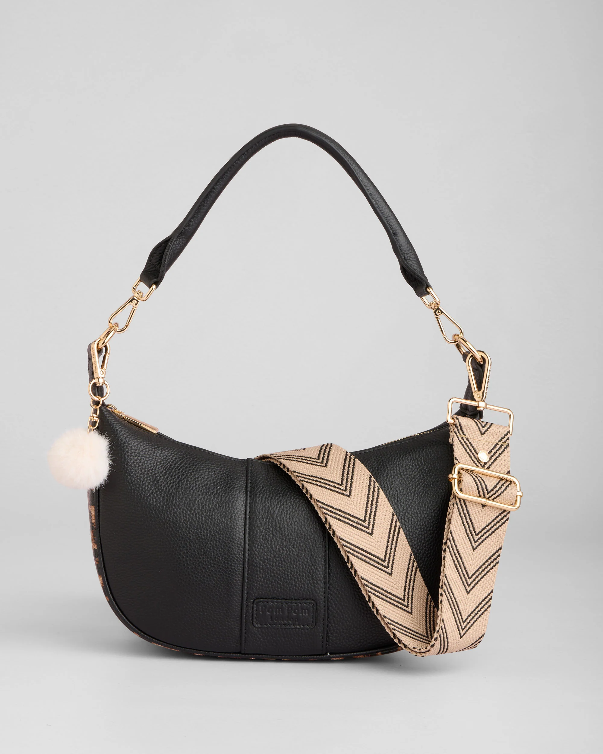 Sutton Sling Bag Leopard Print Black - Image 3