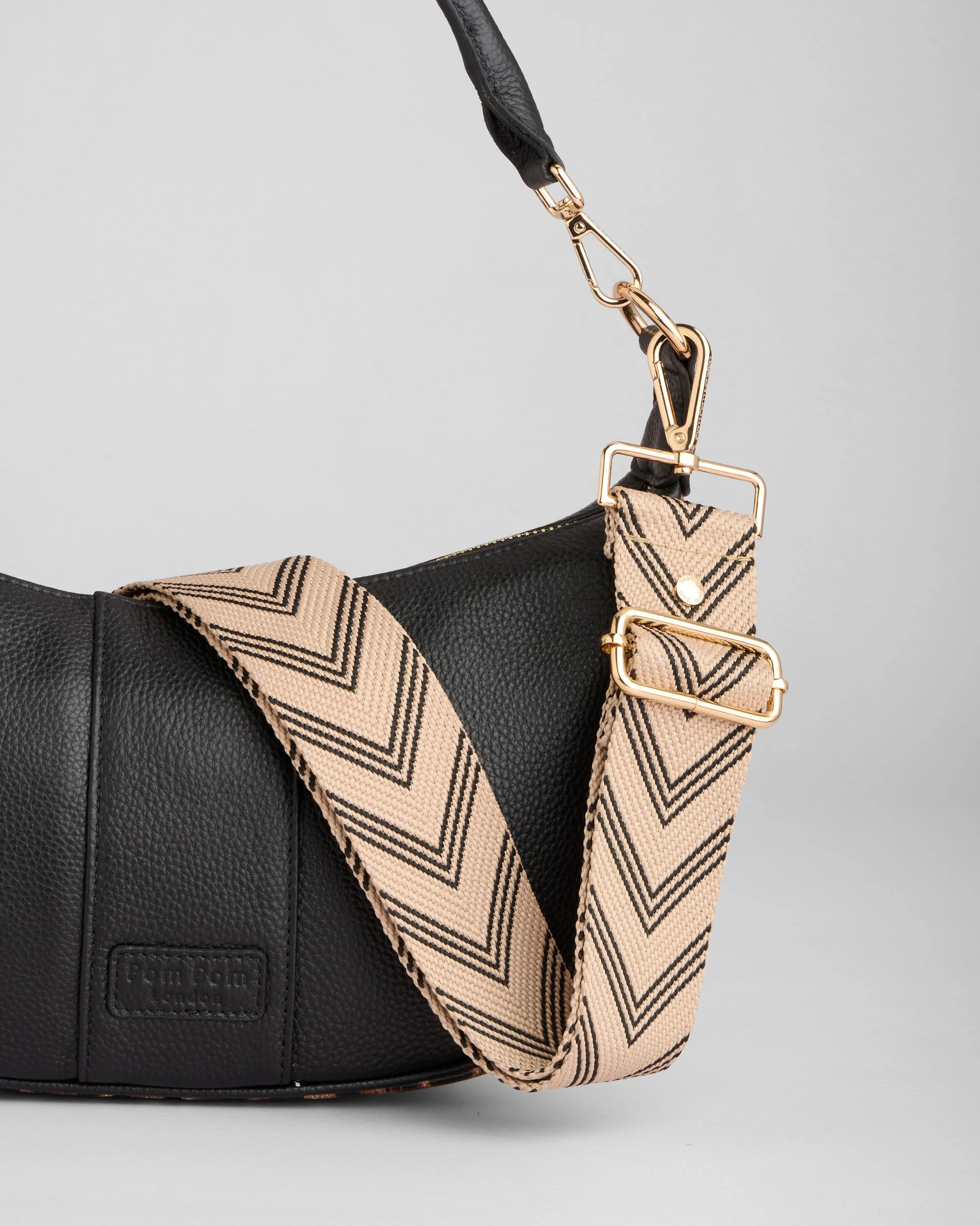 Sutton Sling Bag Leopard Print Black - Image 4